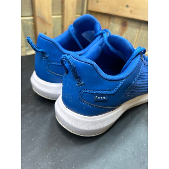 Stroll Mens Stylish Cobalt Blue Athletic Golf Sneakers Size 9.5
